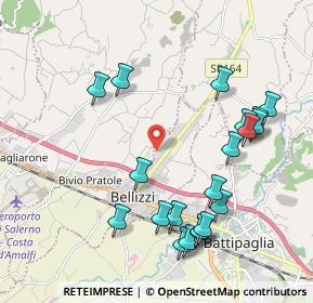Mappa Via le Caterine, 84092 Bellizzi SA, Italia (2.3915)