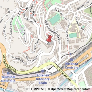 Mappa Via N. Vaccaro, 210, 85100 Potenza, Potenza (Basilicata)