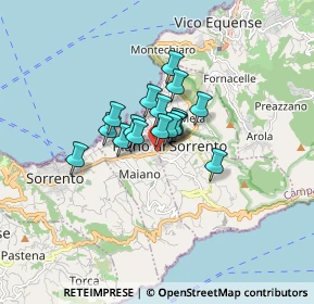Mappa Via S. Sergio, 80065 Piano di Sorrento NA, Italia (0.98412)