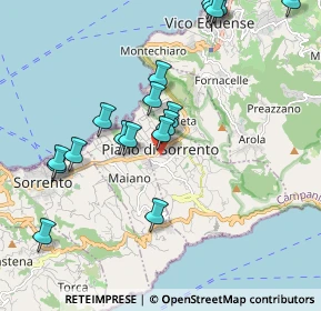 Mappa Via S.E. De Martino, 80063 Piano di Sorrento NA, Italia (2.28278)