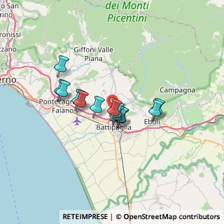 Mappa Via Serroni Alto, 84091 Battipaglia SA, Italia (5.34538)