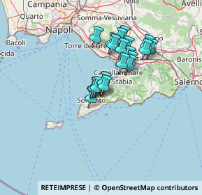 Mappa 80063 Piano di Sorrento NA, Italia (11.3595)