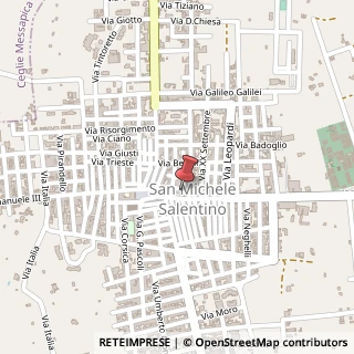 Mappa Via Giuseppe Parini, 10, 72018 San Michele Salentino, Brindisi (Puglia)
