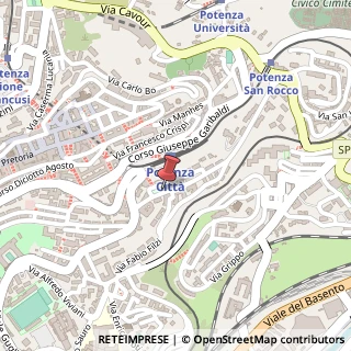 Mappa Via Francesco Torraca,  28, 85100 Potenza, Potenza (Basilicata)