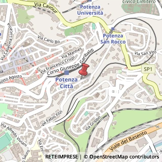 Mappa Via Francesco Torraca,  76, 85100 Potenza, Potenza (Basilicata)
