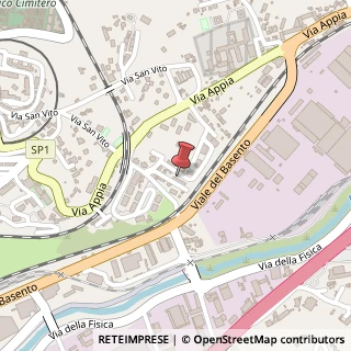 Mappa Via Ponte Nove Luci, 16, 85100 Potenza, Potenza (Basilicata)