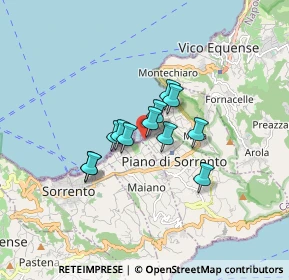 Mappa Via Marina di Cassano, 80063 Piano di Sorrento NA, Italia (1.13333)