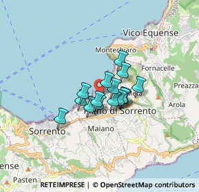 Mappa Via Marina di Cassano, 80063 Piano di Sorrento NA, Italia (1.01625)