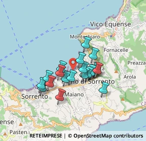 Mappa Via Marina di Cassano, 80063 Piano di Sorrento NA, Italia (1.3345)