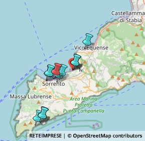 Mappa Via Marina di Cassano, 80063 Piano di Sorrento NA, Italia (3.38571)