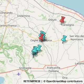 Mappa Via ceglie-francavilla km 0.500 zona industriale, 72013 Ceglie Messapica BR, Italia (5.25091)