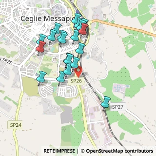 Mappa Via ceglie-francavilla km 0.500 zona industriale, 72013 Ceglie Messapica BR, Italia (0.5075)