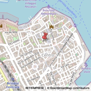 Mappa Via Marco Pacuvio, 17, 72100 Brindisi, Brindisi (Puglia)