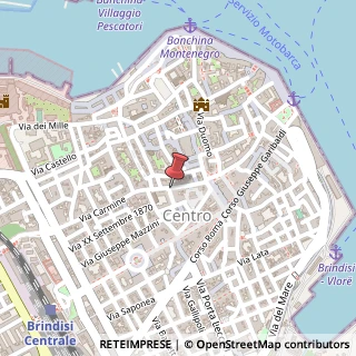 Mappa Via Ferrante Fornari, 23, 72100 Brindisi, Brindisi (Puglia)