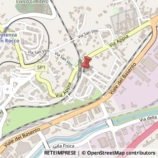 Mappa Via Ponte Nove Luci, 2, 85100 Potenza, Potenza (Basilicata)