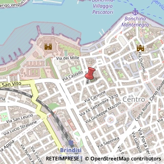 Mappa Via Guglielmo Marconi, 8, 72100 Brindisi, Brindisi (Puglia)