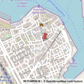 Mappa Via Filomeno Consiglio, 2, 72100 Brindisi, Brindisi (Puglia)