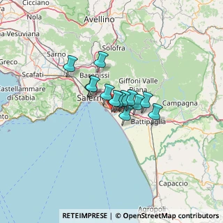 Mappa Via Roberto Wenner, 84121 Salerno SA, Italia (7.69385)