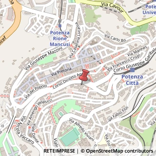 Mappa Corso G. Garibaldi, 32, 85100 Potenza, Potenza (Basilicata)
