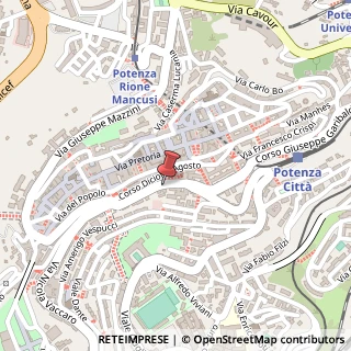 Mappa Corso G. Garibaldi, 20, 85100 Potenza, Potenza (Basilicata)