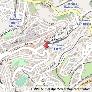 Mappa Via G. Marconi, 86, 85100 Potenza, Potenza (Basilicata)