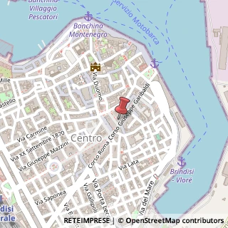 Mappa Corso Giuseppe Garibaldi, 13, 72100 Brindisi, Brindisi (Puglia)