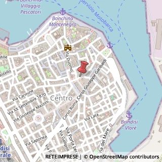 Mappa Via Filomeno Consiglio, 6, 72100 Brindisi, Brindisi (Puglia)