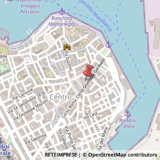 Mappa Corso Giuseppe Garibaldi, 27, 72100 Brindisi, Brindisi (Puglia)