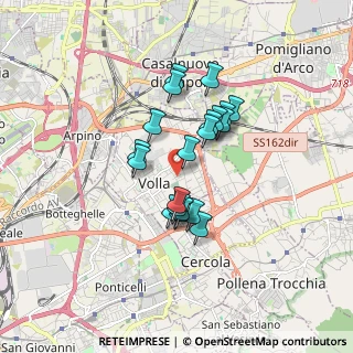 Mappa Via Raffaele Viviani, 80040 Volla NA, Italia (1.398)