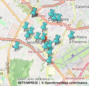 Mappa Viale Privato dei Pianeti, 80144 Napoli NA, Italia (0.8645)