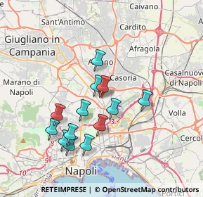 Mappa Viale Privato dei Pianeti, 80144 Napoli NA, Italia (3.46538)