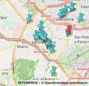 Mappa Via Canonico Cosimo Stornaiuolo, 80144 Napoli NA, Italia (0.926)