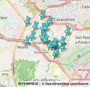 Mappa Via Canonico Cosimo Stornaiuolo, 80144 Napoli NA, Italia (0.647)