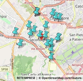 Mappa Via Canonico Cosimo Stornaiuolo, 80144 Napoli NA, Italia (0.8655)