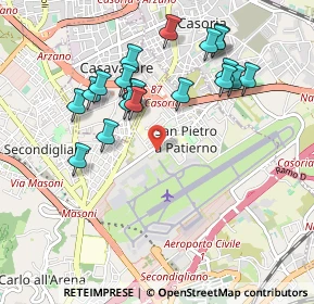 Mappa Via Giovanni Caproni, 80144 Napoli NA, Italia (1.0275)