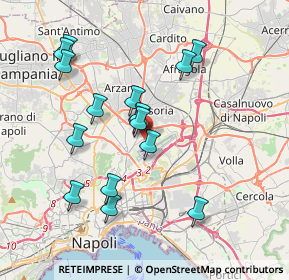 Mappa Via Giovanni Caproni, 80144 Napoli NA, Italia (3.8225)