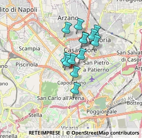 Mappa Via dei pianeti, 80144 Napoli NA, Italia (1.25077)