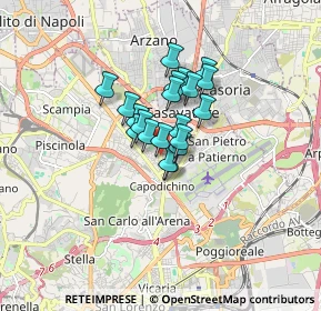 Mappa Via dei pianeti, 80144 Napoli NA, Italia (1.0435)