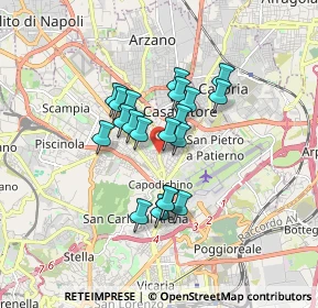 Mappa Via dei pianeti, 80144 Napoli NA, Italia (1.3315)