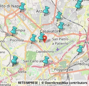 Mappa Via dei pianeti, 80144 Napoli NA, Italia (2.81385)
