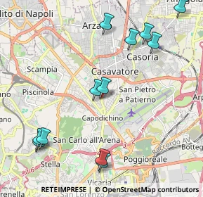 Mappa Via dei pianeti, 80144 Napoli NA, Italia (2.63333)