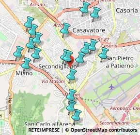 Mappa Via dei pianeti, 80144 Napoli NA, Italia (1.0615)