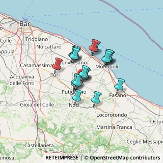 Mappa Via Padre Andrea Scalimoli, 70013 Castellana Grotte BA, Italia (9.355)