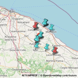 Mappa Via Padre Andrea Scalimoni, 70013 Castellana Grotte BA, Italia (10.2835)