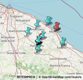 Mappa Via Nicola Pinto, 70013 Castellana Grotte BA, Italia (9.772)