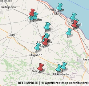 Mappa Via Nicola Pinto, 70013 Castellana Grotte BA, Italia (8.1735)