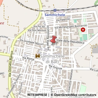 Mappa Via Giuseppe Pastore, 26, 70010 Sammichele di Bari, Bari (Puglia)