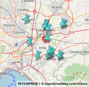 Mappa Via Rossellini, 80040 Volla NA, Italia (3.1225)