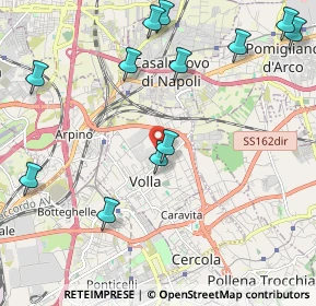 Mappa Via Rossellini, 80040 Volla NA, Italia (2.73333)
