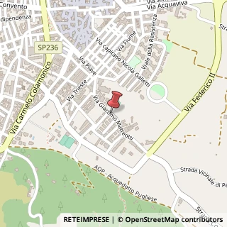 Mappa Via matteotti giacomo 70100, 70121 Cassano delle Murge, Bari (Puglia)